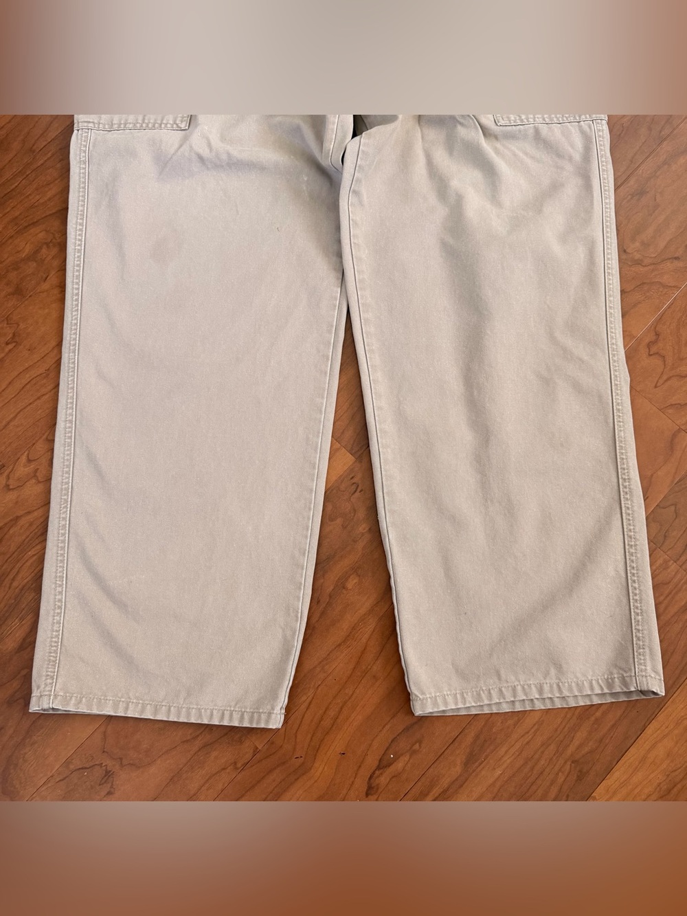Vintage Polo Jeans Co. Ralph Lauren Y2K Baggy Khaki Cargo Pants 36x32 Cotton - Picture 7 of 11